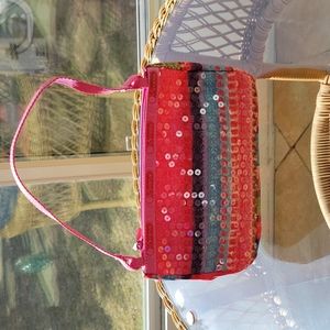 Le sportsac rainbow sequin candy bag
